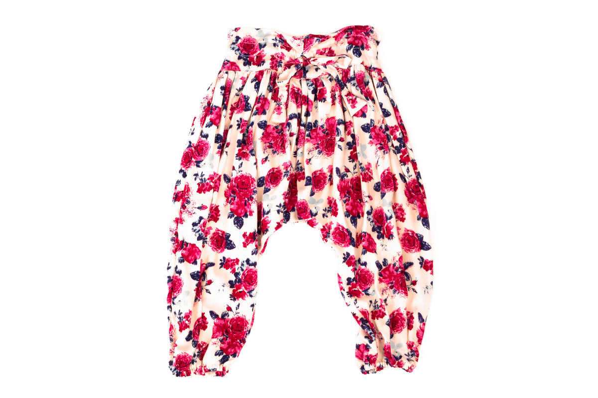 Cozy Floral Harem Pants for Baby & Toddler Girls | Born By