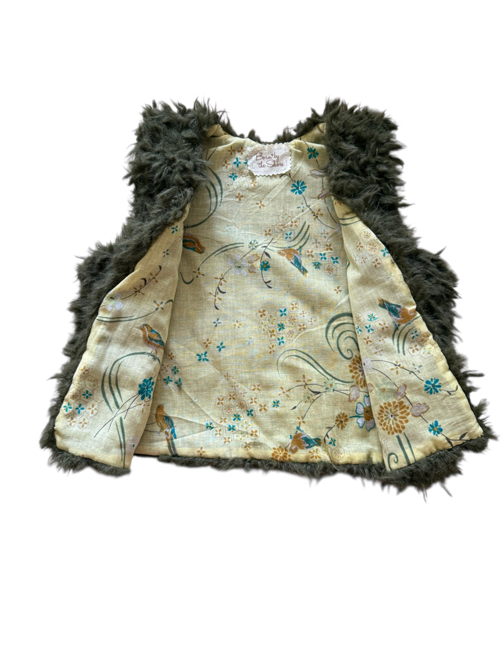 Faux Fur vests Miss Moss-olive