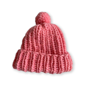 Pink Pom Pom Hat