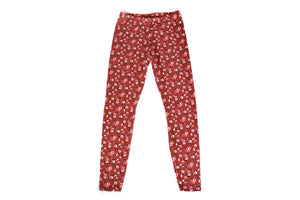 Women Raspberry Floral Print Leggings