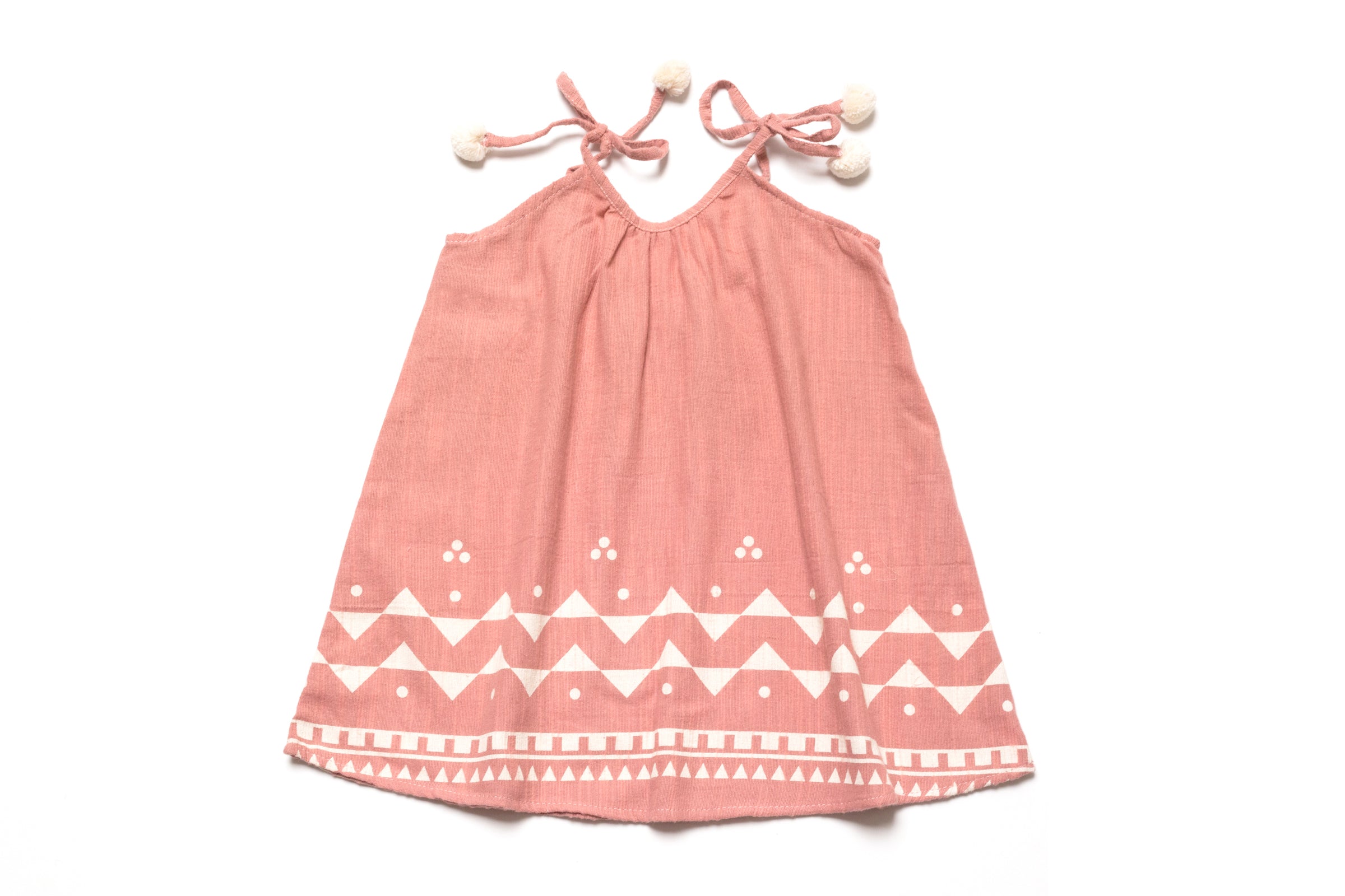 Designer Pom Pom Dress for Baby & Toddler Girls