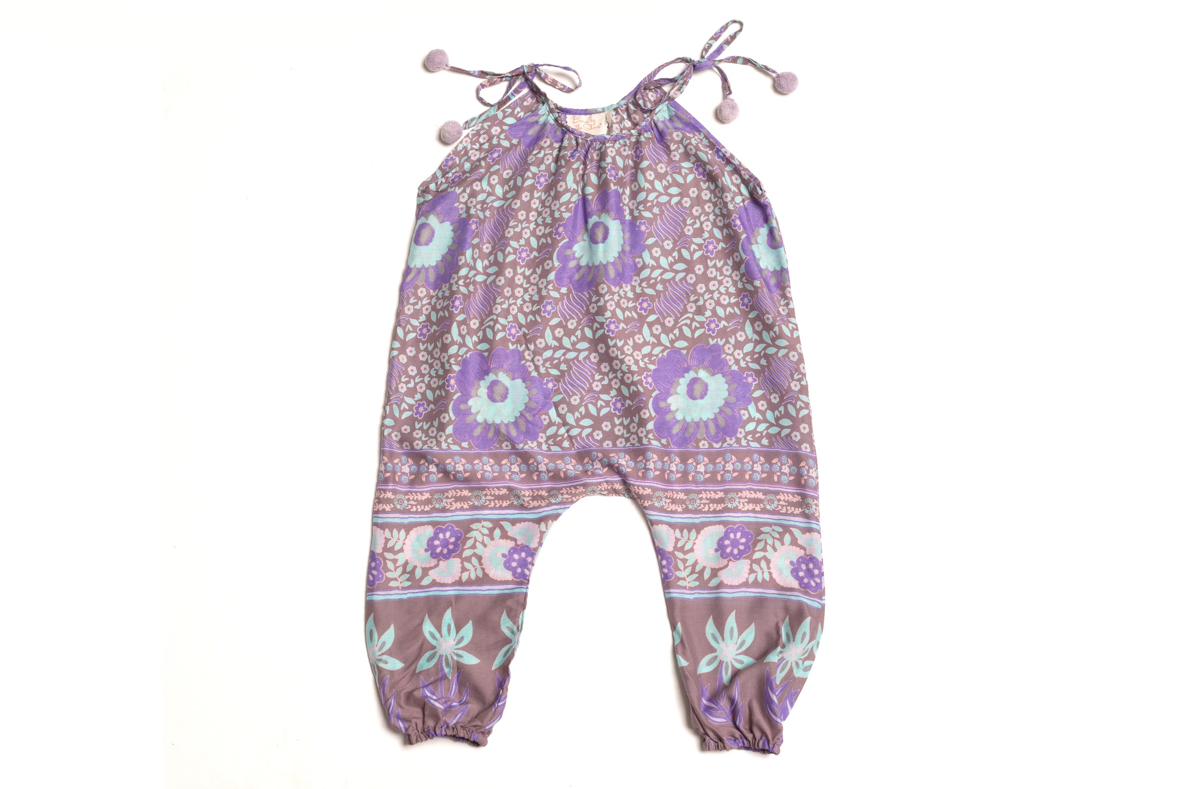 Baby Toddler Girls Boho Floral Pom Pom Jumper Born By The