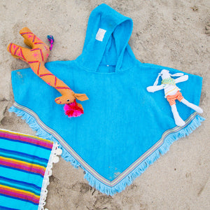 Fringe Beach Poncho | Ocean