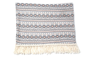 Cozy Fringe Baby Blanket Aztec Gray