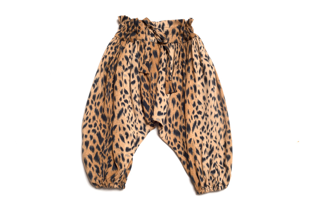 Baby Girl Animal Print Chic Designer Harem Pants | Born By The Shore