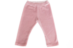 Velvet Baby Girl Leggings Pale Strawberry