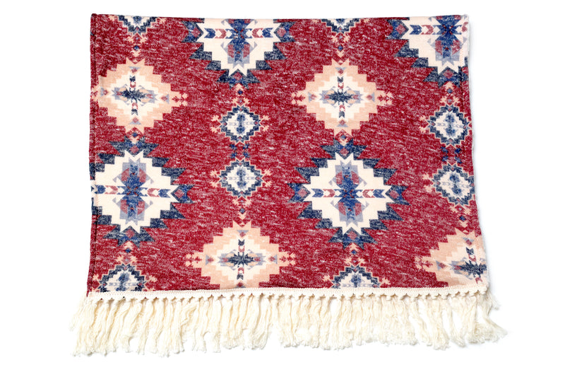 Cozy Fringe Baby Blanket Indian Summer