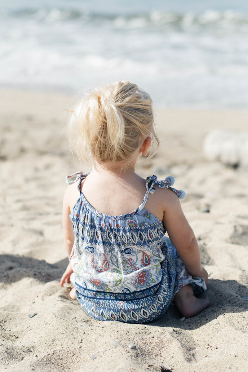 Baby & Toddler Girls Adorable Beach Outfit  Pom Pom Jumper | Born By The Shore