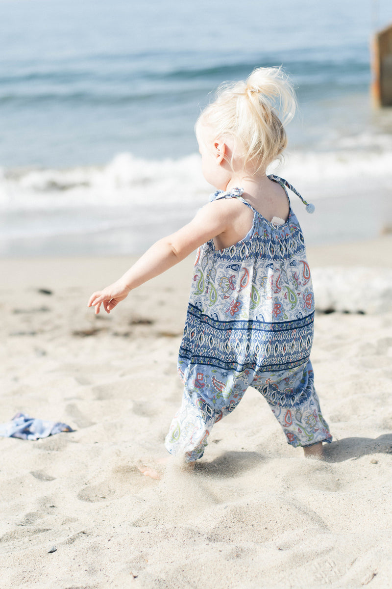 Baby & Toddler Girls Adorable Beach Outfit Pom Pom Jumper | Born By The Shore