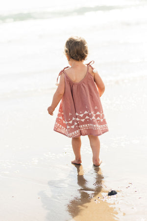 Baby & Toddler Girls Fancy Designer Pom Pom Dresses Holiday Outfit | Born By The Shore