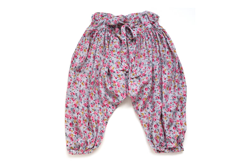 Baby Girl Handmade Designer Cute Floral Harem Pants | Born By The Shore
