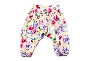Baby Girls Cute Designer Floral Hawaii Harem Pants | Born By the Shore