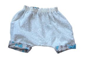 Reversible Baby Girl Flower Shorts