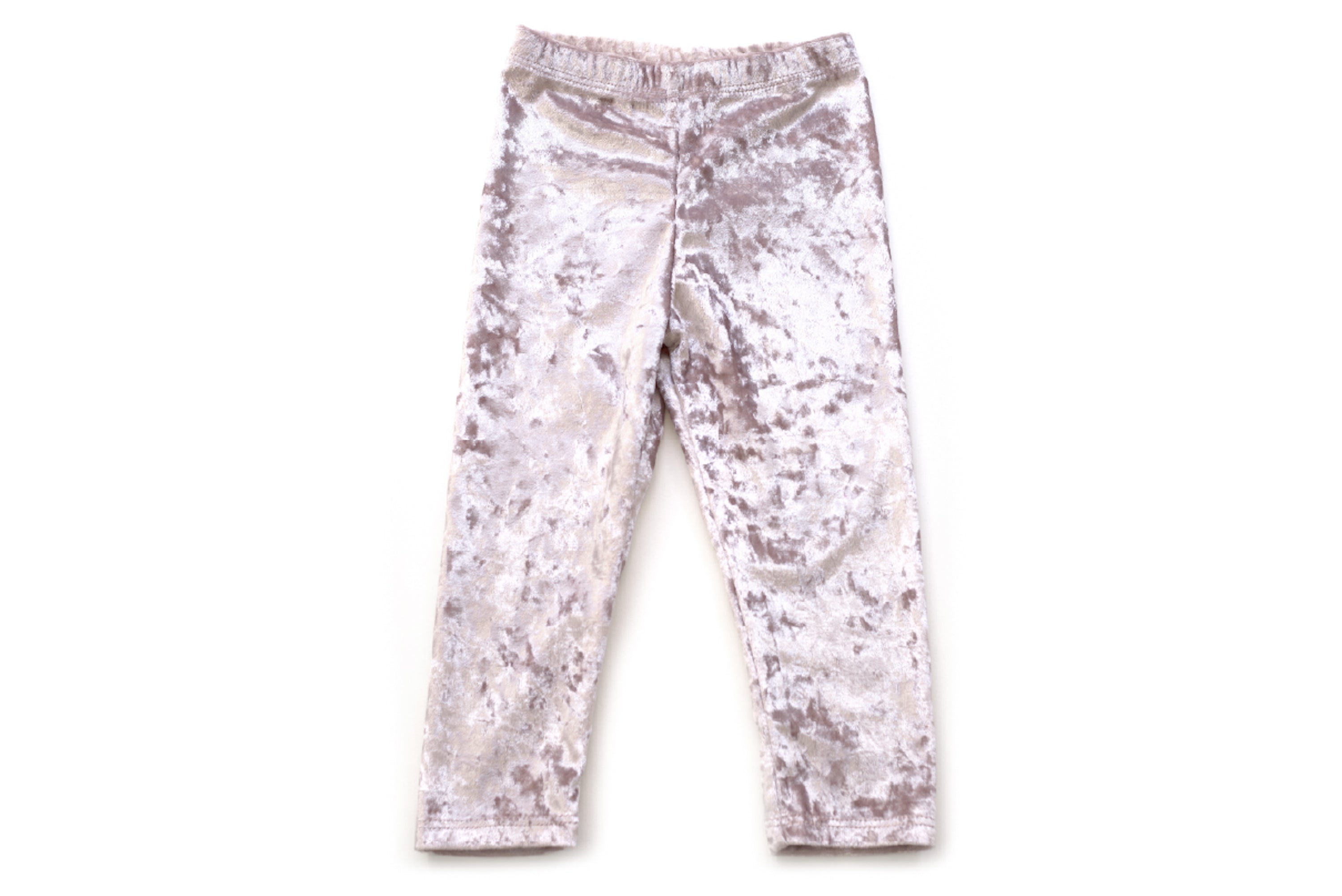 Toddler Girls Chic Blue Crushed Velvet Leggings Born by The Shore 6 7