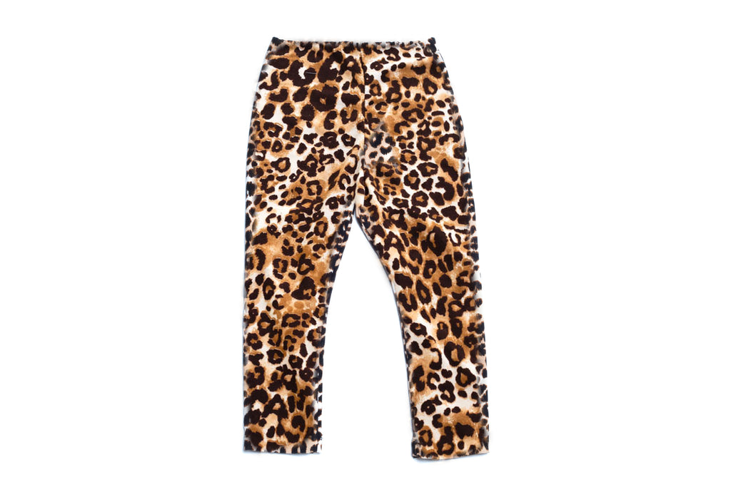 Toddler and Little Girls Fancy Animal Leo Print Leggings | Born By The Shore