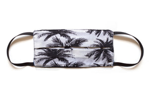 Men's Face Mask Palm Tree Black