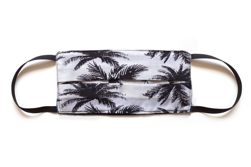 Men's Face Mask Palm Tree Black
