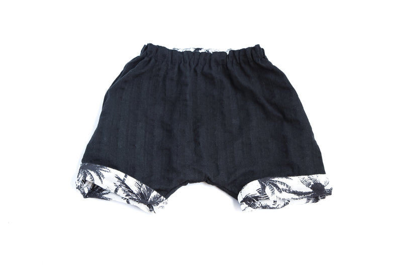 Unisex Shorts Reversible Black