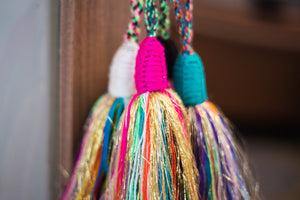Decorative Hanging Tassel - Multicolor/Magenta